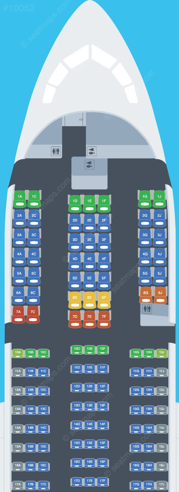 TUI fly Nordic Boeing 787-8 seatmap preview