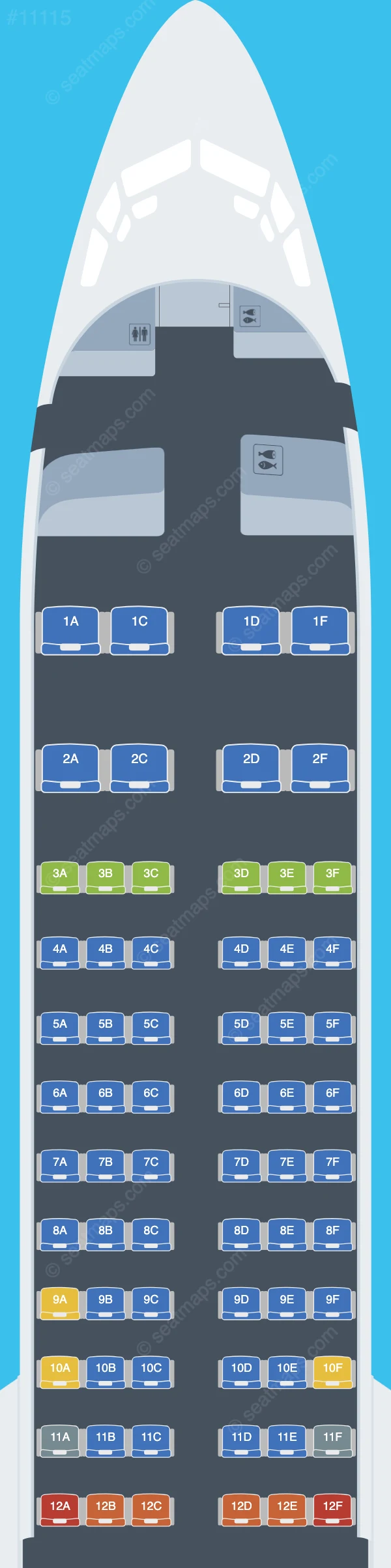 Virgin Australia Boeing 737 MAX 8 V.1 seatmap preview