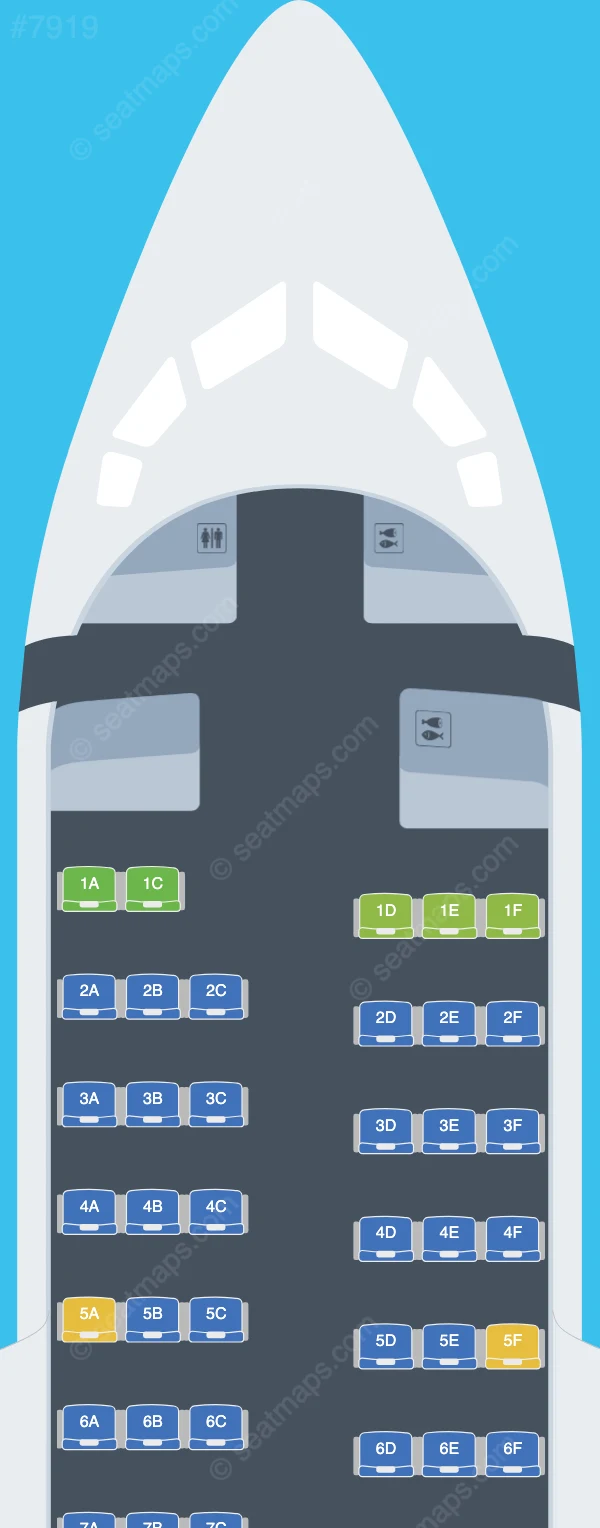 EcoJet - Linea Aerea EcoJet Avro RJ085 seatmap preview