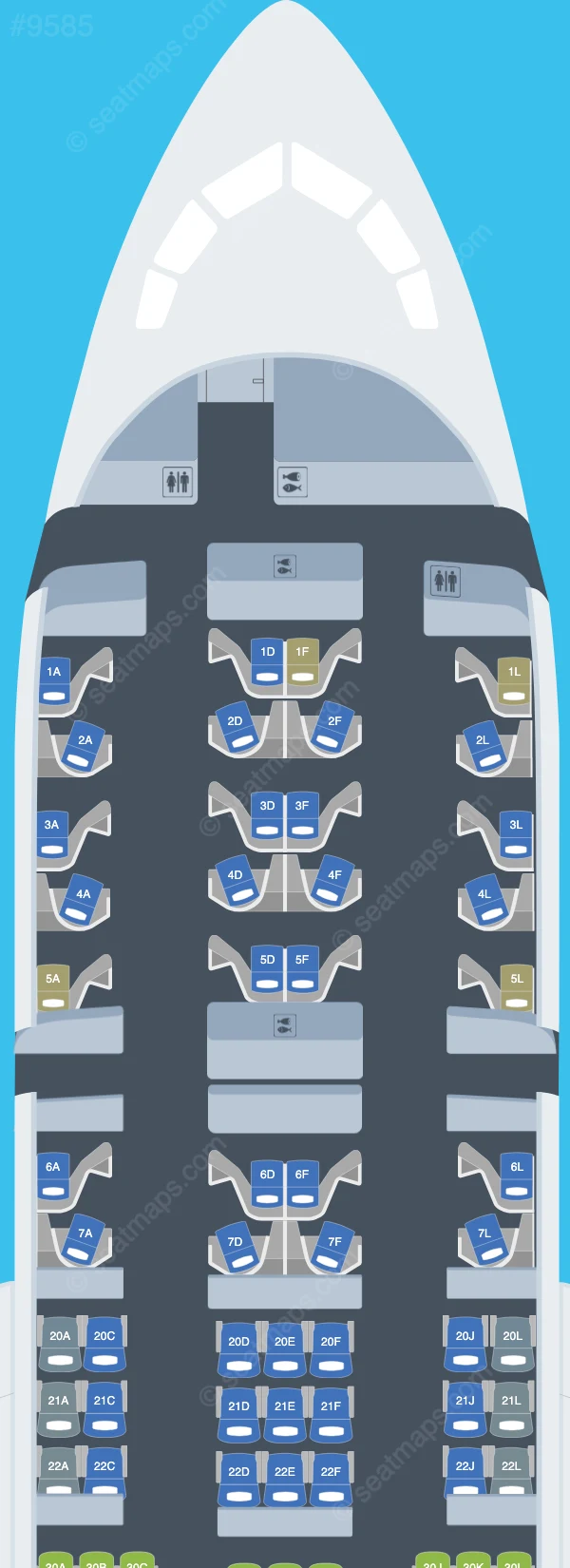 United Boeing 787-8 seatmap preview