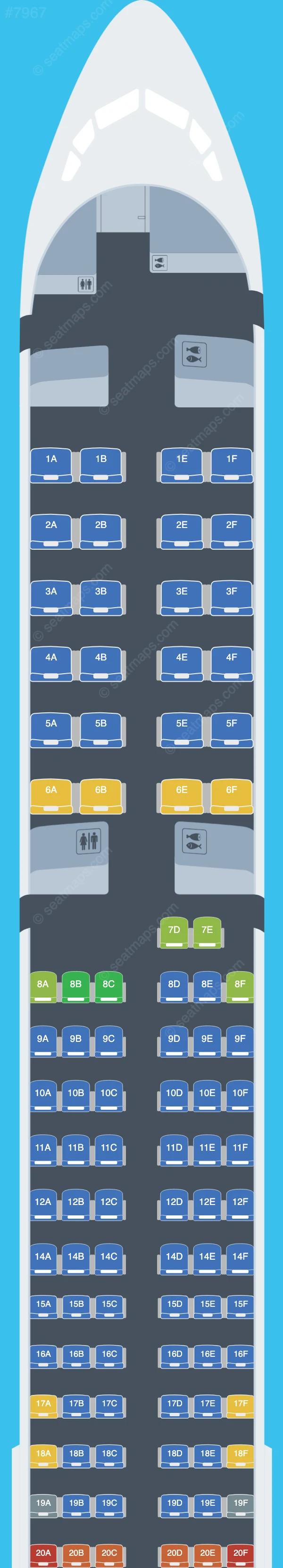 United Boeing 757-300 seatmap preview