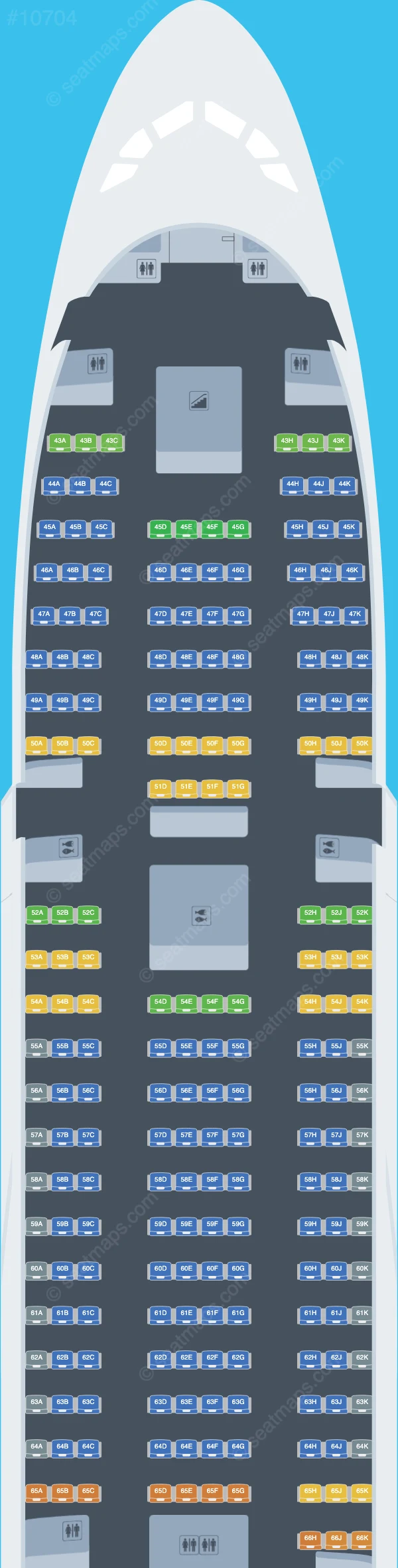 Emirates Airbus A380-800 V.5 seatmap preview
