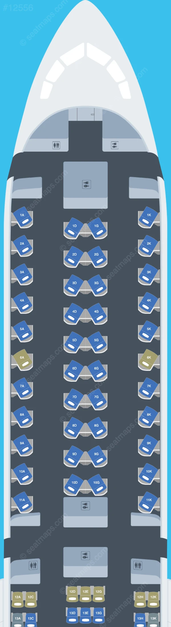 Air Canada Boeing 787-10 seatmap preview