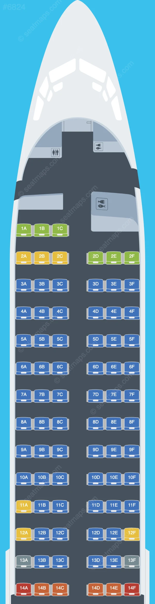 Belavia Boeing 737-800 seatmap preview