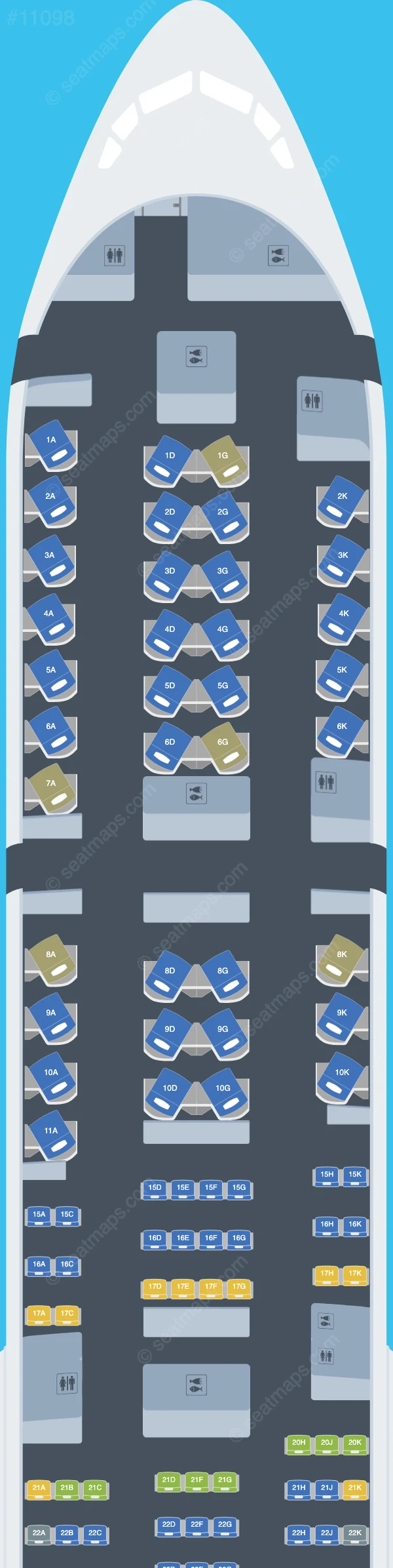 Qatar Airways Boeing 777-300ER V.5 seatmap preview