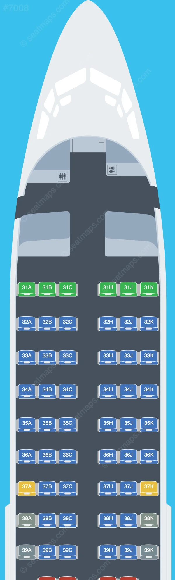Lucky Air Boeing 737-700 V.4 seatmap preview