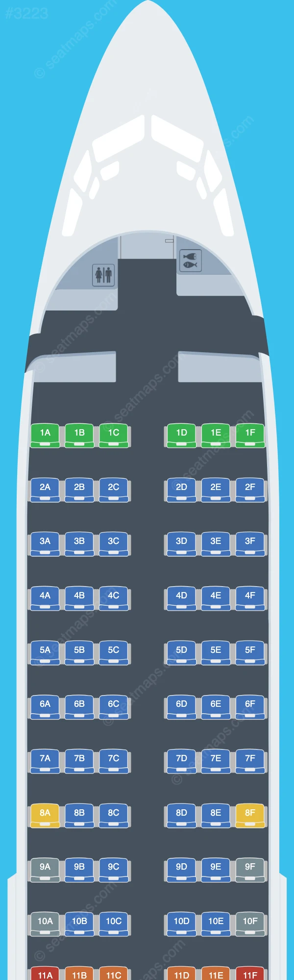 Jet2.com Boeing 737-300 seatmap preview