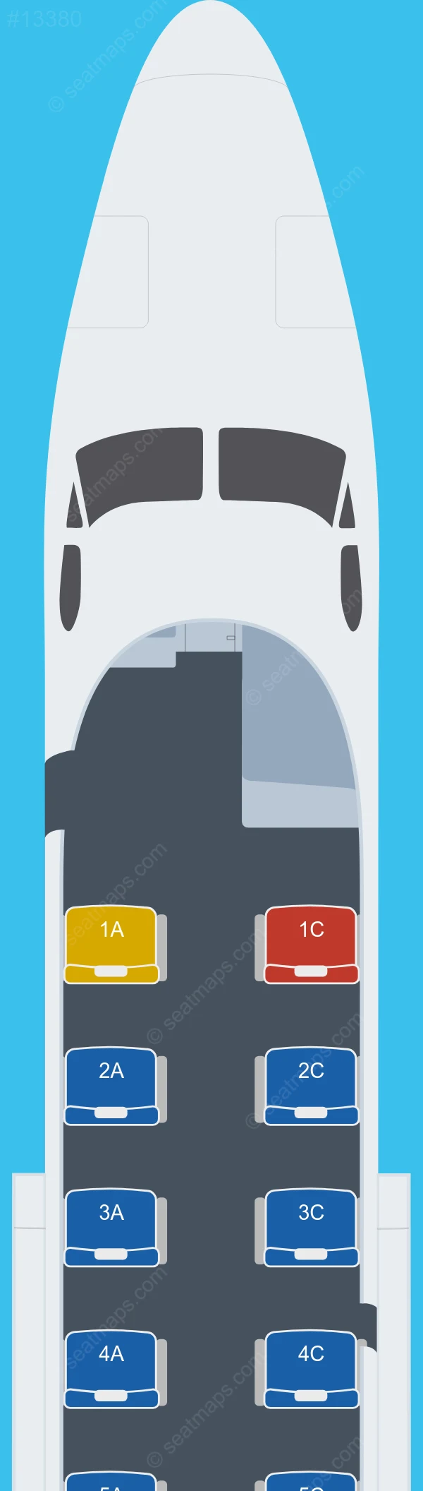 Gum Air Beechcraft 1900D seatmap preview