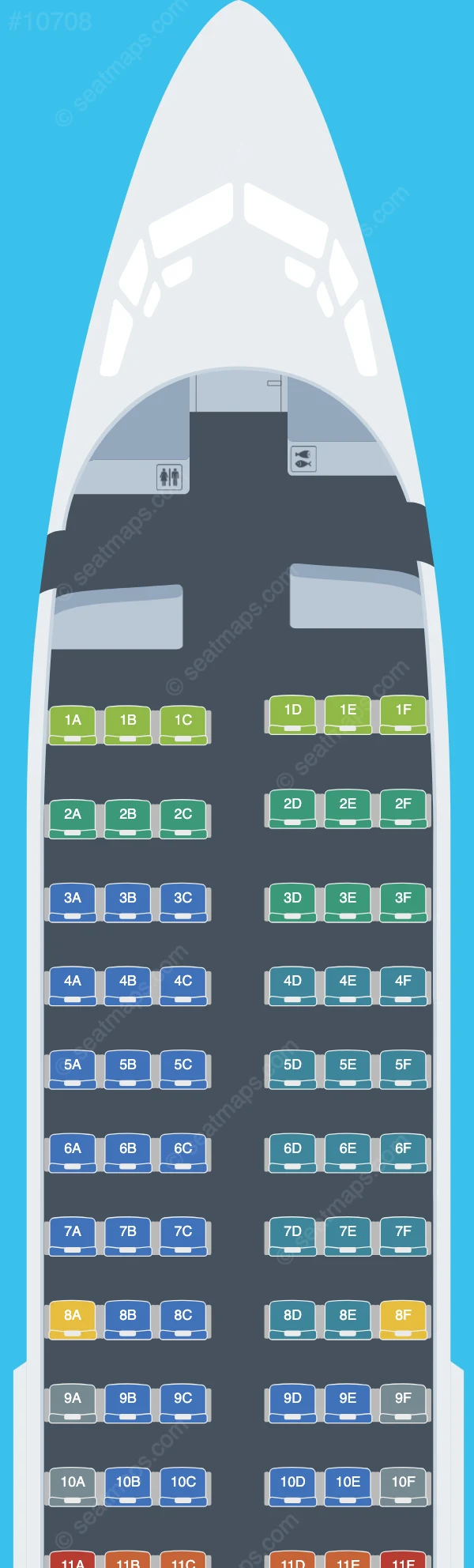 Avelo Airlines Boeing 737-700 V.2 seatmap preview