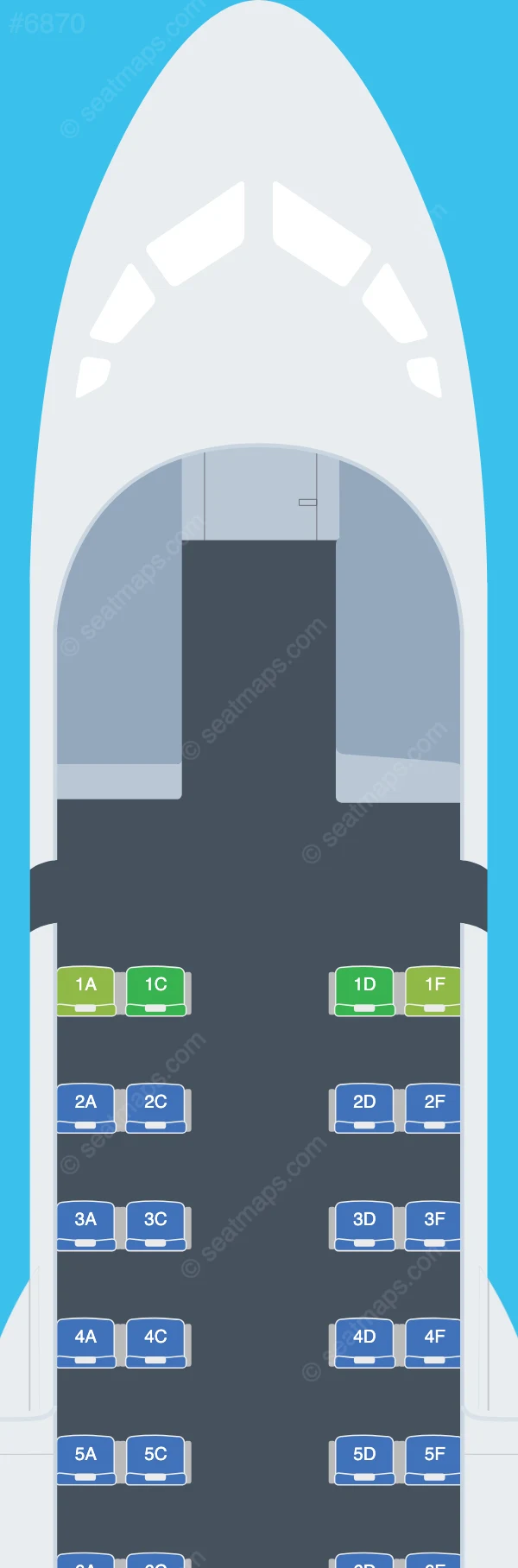 DAT LT ATR 42-300 seatmap preview