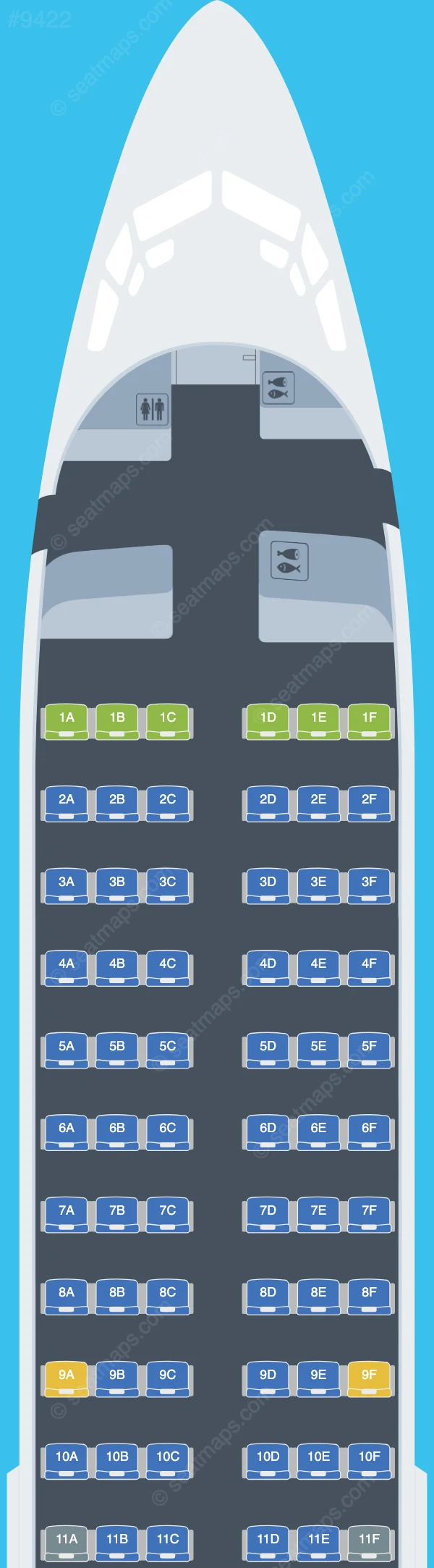 AlMasria Universal Airlines Boeing 737-400 seatmap preview