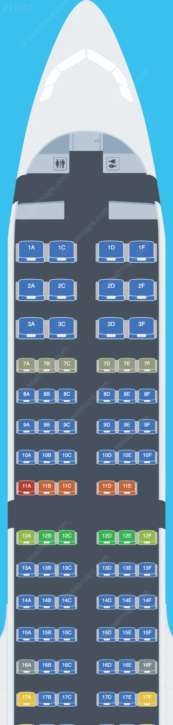 SalamAir Airbus A321neo V.4 seatmap preview