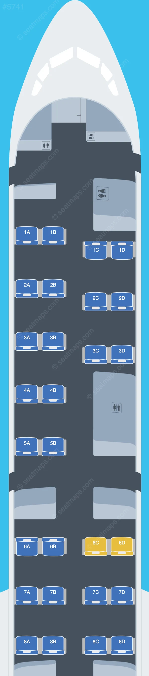 Delta Boeing 757-200 V.4 seatmap preview
