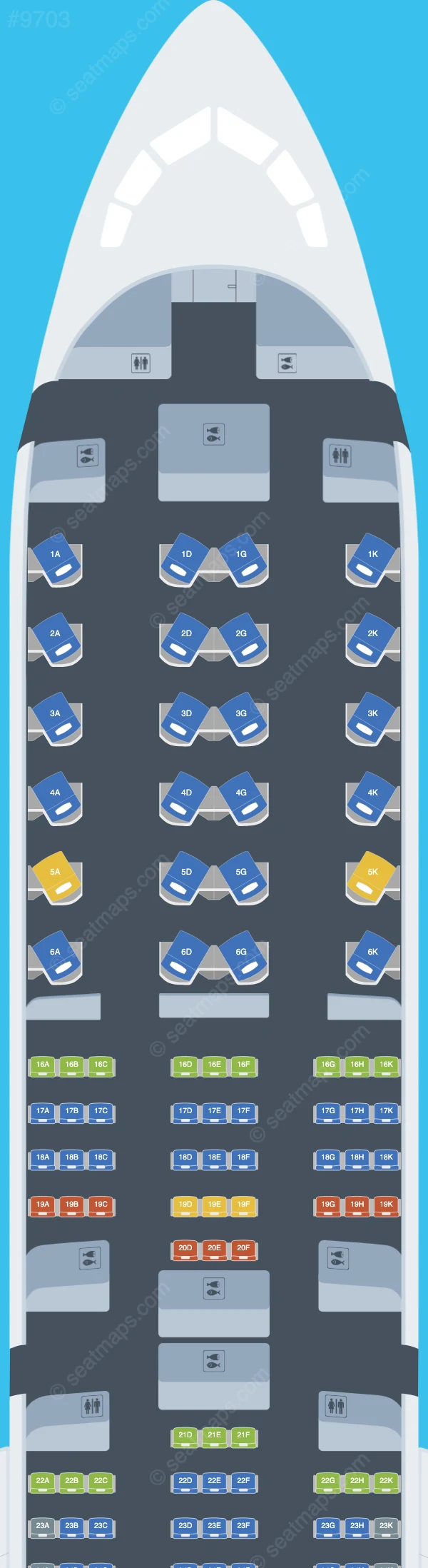 Vietnam Airlines Boeing 787-10 seatmap preview