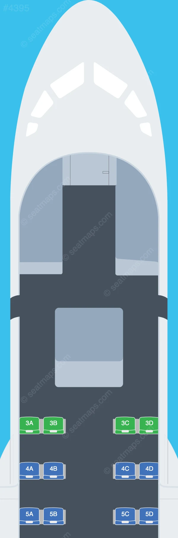 Calm Air ATR 42-300 V.2 seatmap preview