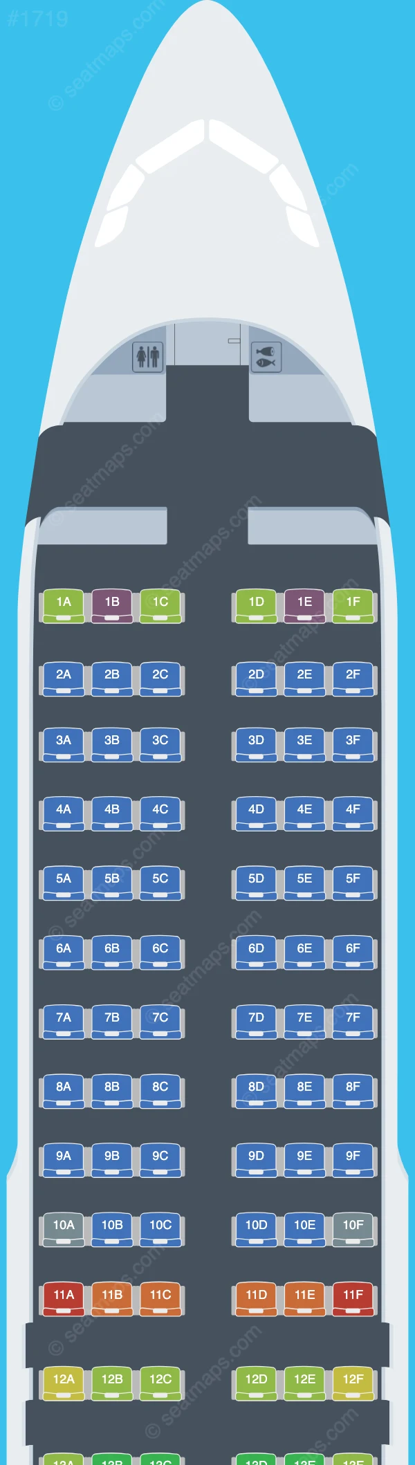 Aer Lingus Limited Airbus A320-200 seatmap preview
