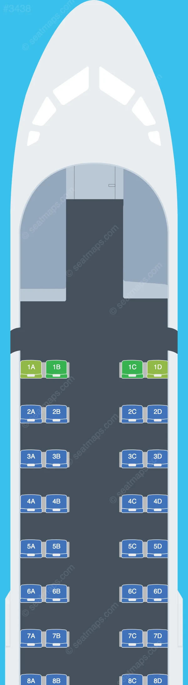 Vietnam Airlines ATR 72-500 V.1 seatmap preview