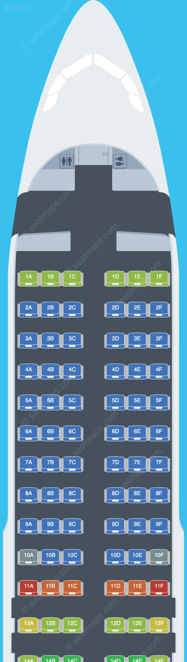 Citilink Airbus A320-200 seatmap preview