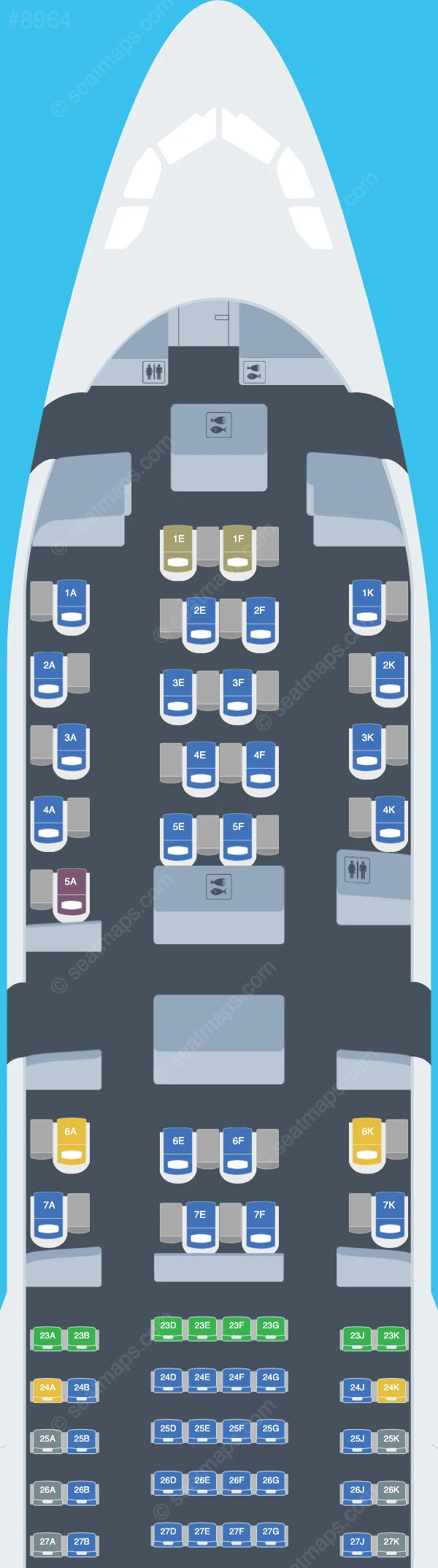 Qantas Airbus A330-200 V.2 seatmap preview