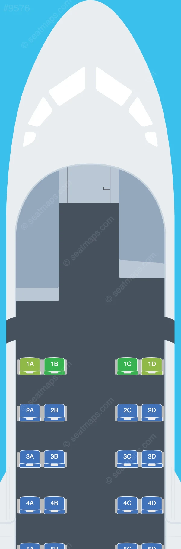 Canadian North ATR 42-500 seatmap preview