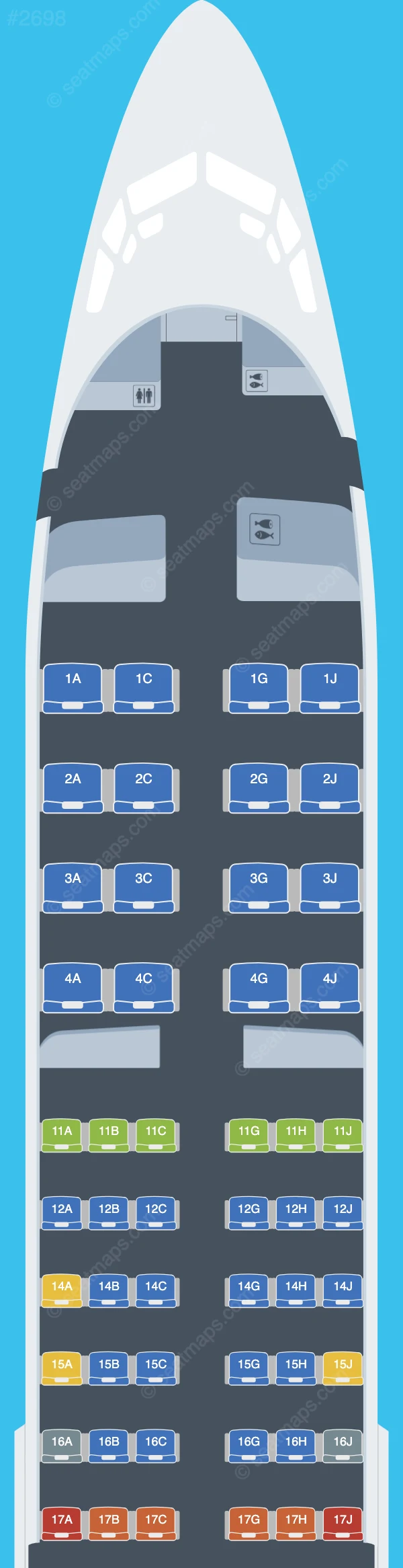 Kenya Airways Boeing 737-800 V.1 seatmap preview