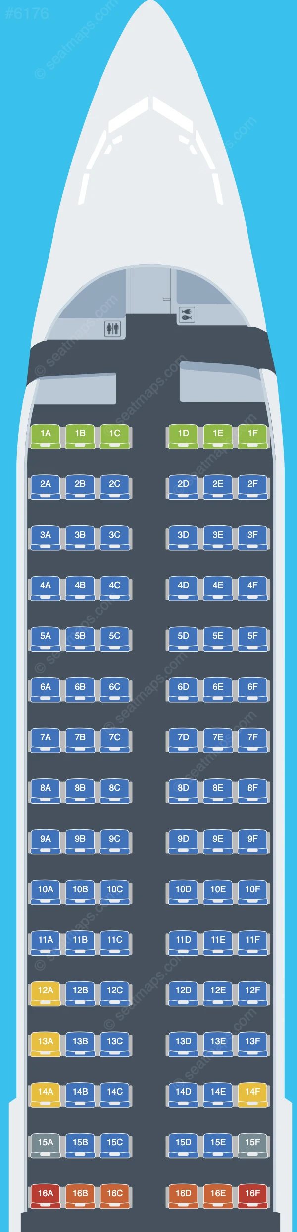 Smartwings Boeing 737-900 ER seatmap preview