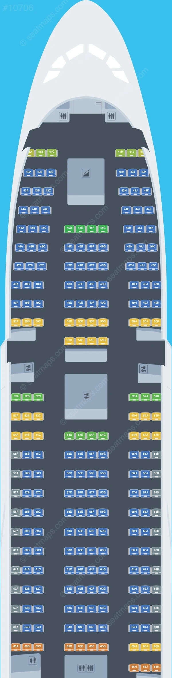 Emirates Airbus A380-800 V.2 seatmap preview